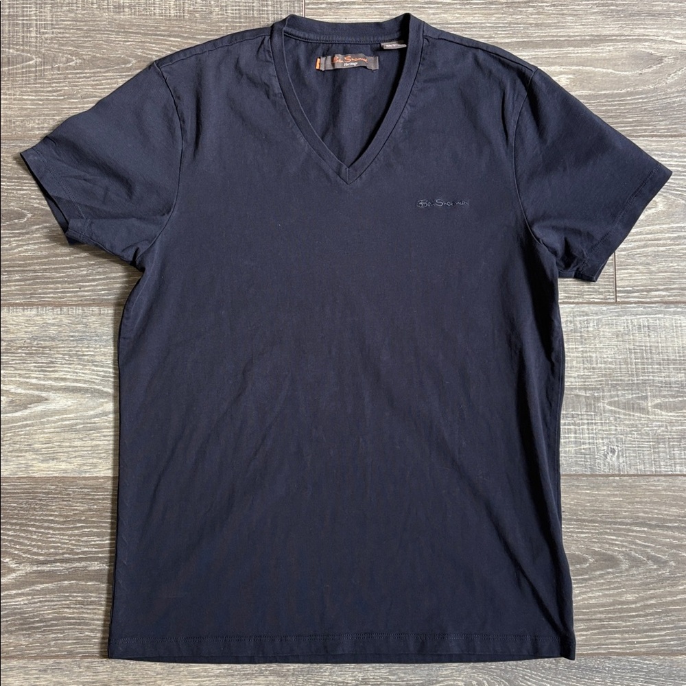Blue Ben Sherman V-Neck T-Shirt